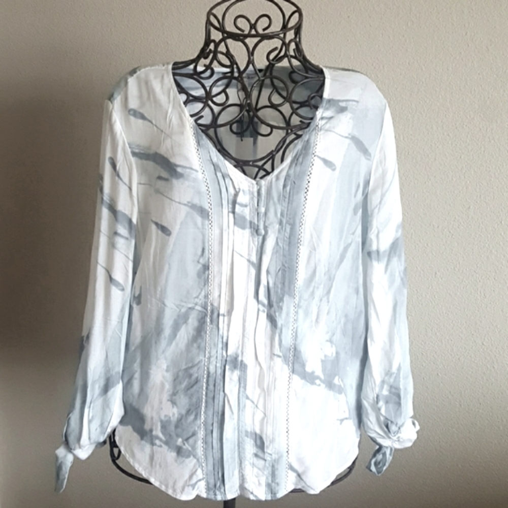 Calvin Klein Soft Watercolor Blouse